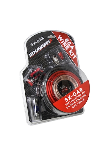 Soundmax SX-AWG 8 8 GA Oto Ses Sistemi Kablo Seti