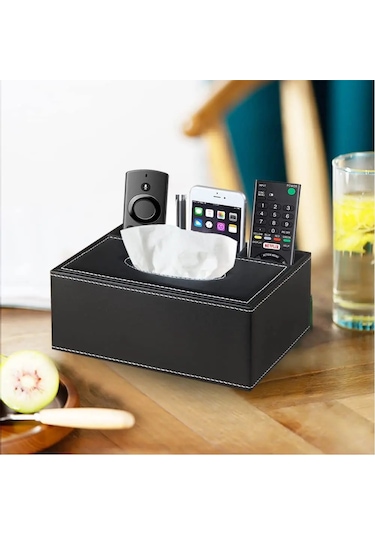 1a-çok Fonksiyonlu Doku Kutusu, Kırtasiye Uzaktan Kumanda Kutusu, Ev/ofis/restoran İçin Dekoratif Doku Kalemi Uzaktan Organizatör