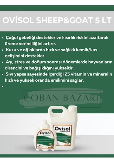 Royal İlaç Ovisol Sheep&goat Koyun Ve Keçi Yem Katkısı 5 Lt
