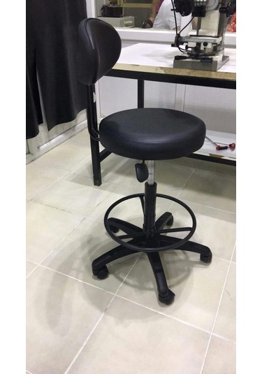 Dekofis Bari Çemberli Arkalıklı Tabure