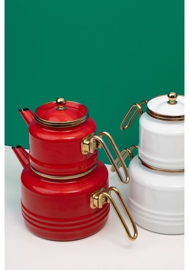 Miss Betty Linea 2.65 L Emaye Çaydanlık