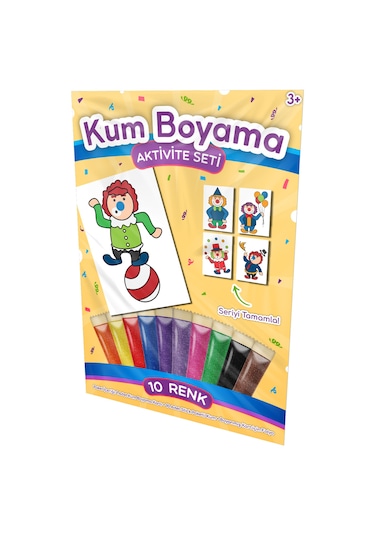 Jonglör Palyaço Kum Boyama Aktivite Seti