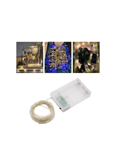 Pembe 1/2/3/5/10/20/30m Led Dize Işıklar Pil Bakır Tel Çelenk Lamba Açık  30m Pembe