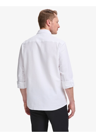 Pierre Cardin Erkek Beyaz Gömlek Desenli 50320859-vr013