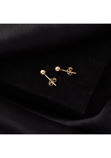 Bilezikci 14 Ayar Altın Top Küpe 5 mm. KPDLY14K28468