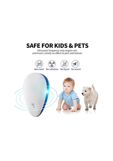 Fortunelane 2 Adet Ultrasonik Sürükleyici, Fare, Mus Engeli, 24-64 Khz, Ab Materyal, Avrupa Standartı