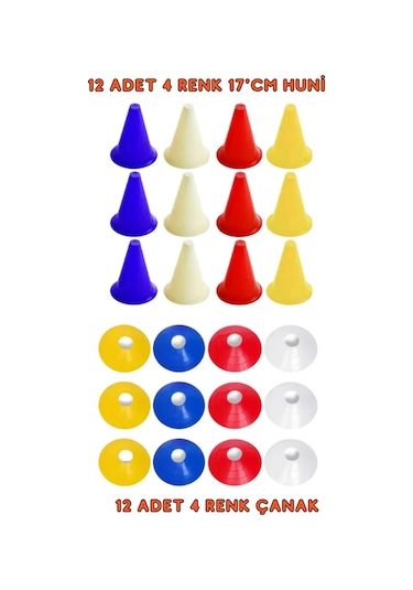 Kodispa 2'li Antrenman Seti Huni-çanak Çok Renkli