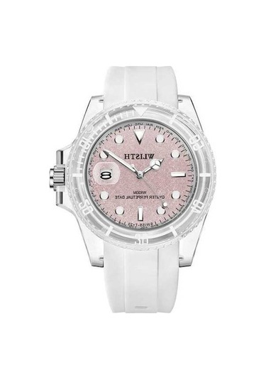 Flybuy İndirimli Wlisth S540 Kadın Saati Pembe Kadran, 30m Su Geçirmez, Quartz, Mineral Cam, Paslanmaz Çelik Toka, Yuvarlak Kadran Beyaz