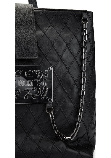 Dolce Kadın Vegan Siyah Kap Sırt Çantası 1025 248049-3 Bn Canta Y24 Black Kap Siyah
