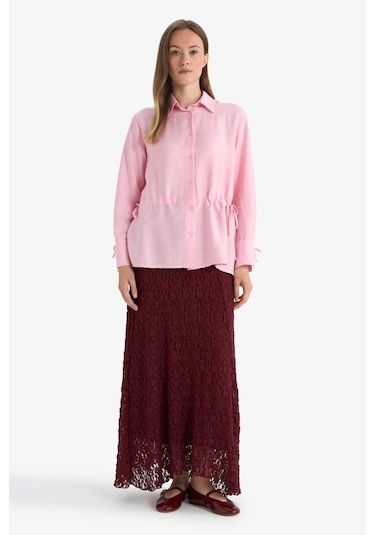 Defacto A Kesim Dantel Maxi Etek F5244ax25aubr115 Bordo Defacto A Kesim Dantel Maxi Etek F5244ax25aubr115 Bordo