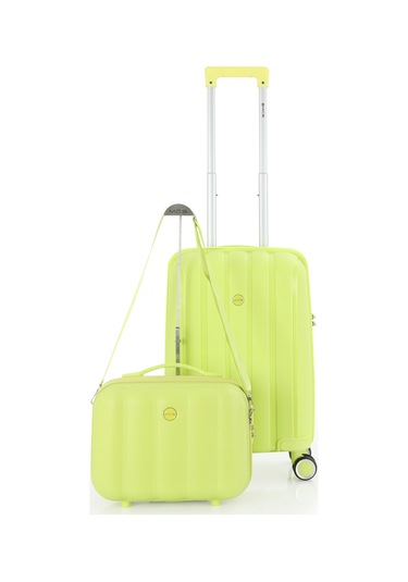 Mçs Polipropilen 2li Valiz Seti Kabin & Makyaj V305 S21yy1000073-set 00194 Açık Sarı