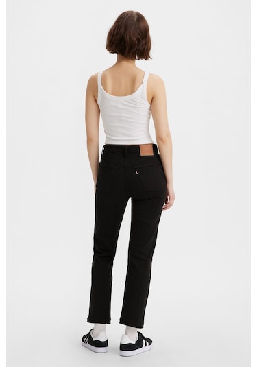 Levi'S Kadın Siyah 501 Crop Yüksek Bel Jean