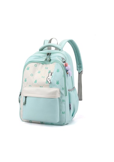 Gençler İçin Şık Ve Konforlu Okul Çantası, Ergonomik Sırt Askılı Gündelik Kullanıma Uygun Modeller Yeşil