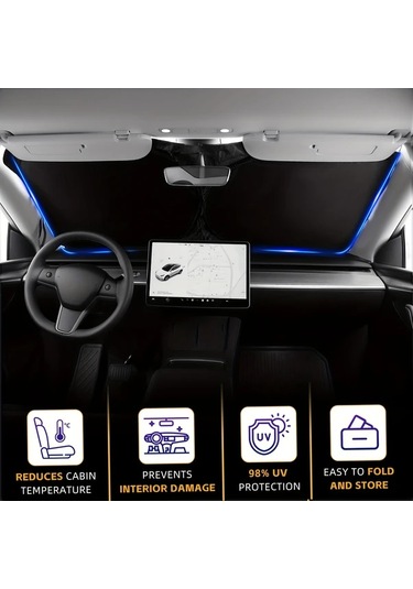 Dashanshop 1 Adet 2018-2024 Toyota Rav4 Ön Cam Güneşlik, Uv Koruma, Yazlık Araç Aksesuarı