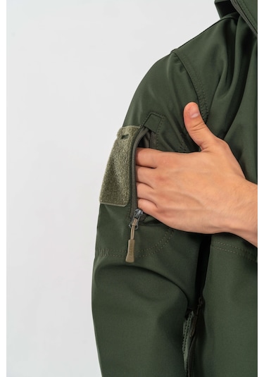 Tactical Mont Su Ve Rüzgâr Geçirmez Softjell Outdoor Motorcu Montu - 314-756-haki