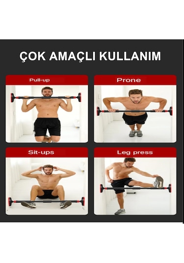 Reidan Yeni Nesil 92-120 CM Barfiks Çubuğu Süngerli Ayarlanabilir Barfiks