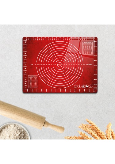 Cam Hamur Açma Matı Kırmızı Doku 30cm X 40cm