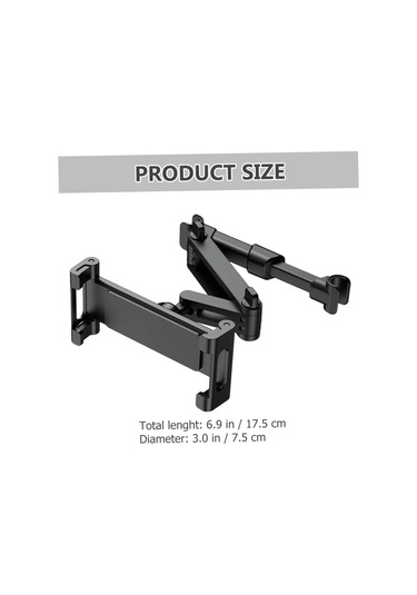 Araba Arka Koltuk Başlığı Tablet Tutucu Evrensel Telefon Montajı Döndürme Ve Geri Çekilebilir İşçilik