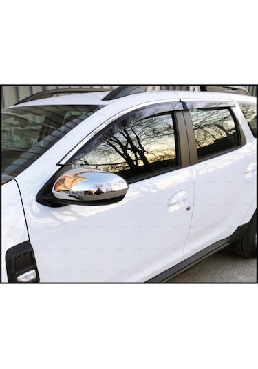 Yeni Dacia Duster Krom Ayna Kapağı 2018 Üstü Paslanmaz