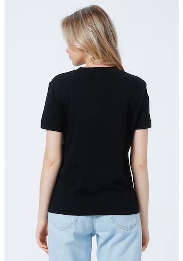 Calvin Klein Kadın Tişört-j20j219142 Siyah