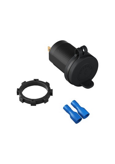 Springsun Yeni Qc3.0 Usb A+c Tip Şarj Cihazı, Mavi Uçlu, Su Geçirmez, 12v-24v Çift Çıkışlı