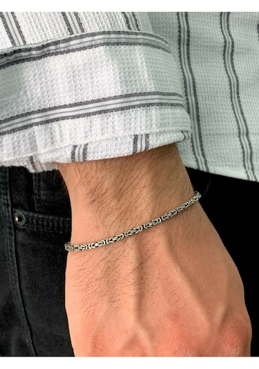 925 Ayar Gümüş Kral Erkek Bileklik