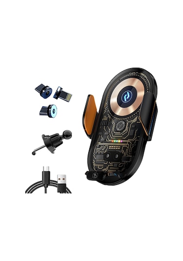 Araba İçin Manyetik Elektrikli Telefon Tutacağı Kablosuz Şarj