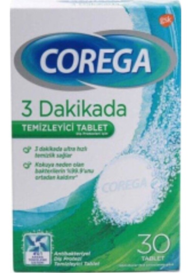Diş Protezi Temizleyici 30 Tablet 1 Adet