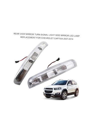 1 Çift Araba Dikiz Aynası Dönüş Sinyali Işık Yan Ayna K14116