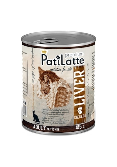 Pati Latte Ciğer Etli Konserve Yavru Kedi Maması 24 x 415 G