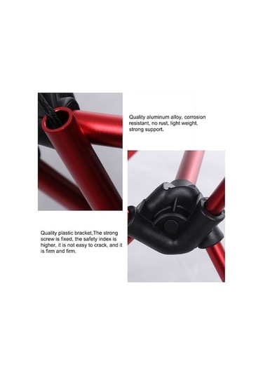 Createtech Ve Siyah Siyah Plaj Kırmızı Kamuflaj Kamp Ambition Alüminyum Açık Dy - Dayanıklı Hafif Siyah