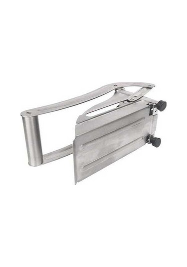 Ulzyvf Cbtx Jd-052 Paslanmaz Çelik Manüel Patates Kesici, Kızartma Emme Plakasız Gri