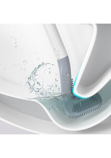 Vkemall Duvar Takılı Tpr Materyal Banyo Tuvalet Fırçası - Tam Temizlik, Tutanak Giderici, Kaymazsız Kolu Ve Su Geçirmez Montaj Yeşil