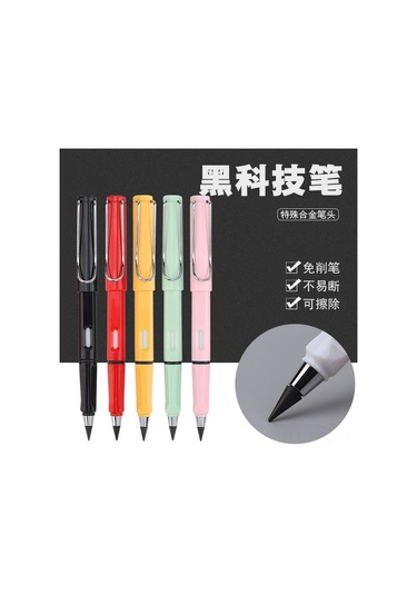 Fosenze Öğrenci Kalem Uçları Hb: Sönmez, Kesmeye Gerek Yok, Doğru Konforlu Yazı, Boyama İçin Dayanıklı, Toxik Olmayan, Yeniden Kullana Bilir Gümüş