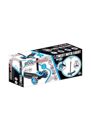 Furkan Toys Cool Wheels Led Işıklı 3 Tekerlekli Twist Scooter 3+ Yaş