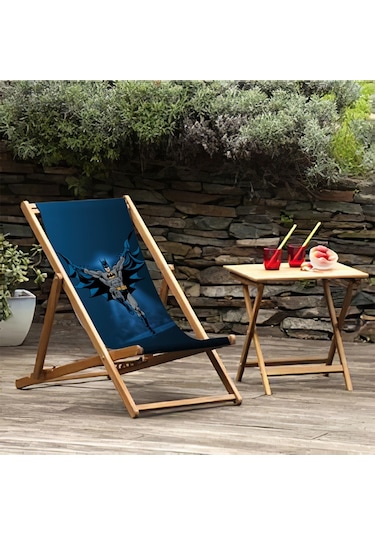 Bluehomeconcept Adawall Home Navy Blue Batman Şezlong