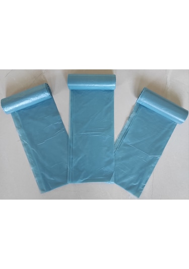 Mavi Çöp Poşeti 50x60 Cm 15'li Rulo, 5 Rulo 75 Adet