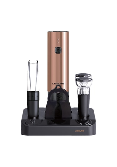 Leısure Elektrikli Şarap Seti Rose Gold