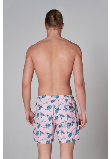 John Frank All Over Erkek Mayo Şort jfssswl50-turtle-pink-17761 001