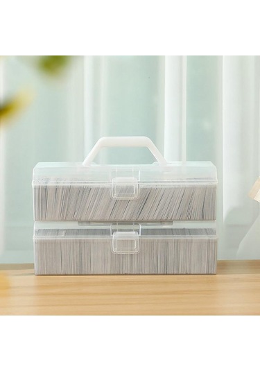 Şeffaf Idol Fotoğraf Saklama Kutusu Plastik Kpop Albümleri Fotoğraf Kartları Küçük Kart Koleksiyonu Organizatör Fotoğraf Kartı Tutucu Kutusu A