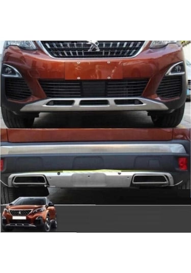 Peugeot 3008 2016-2019 Uyumlu Ön Arka Tampon Koruyucu Difüzör