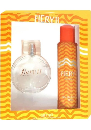 Fiery II Kadın Parfüm EDT 100 ML + Fiery II Kadın Sprey Deodorant 150 ML