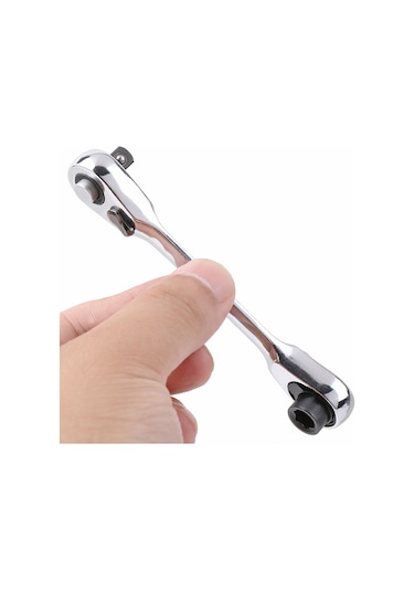 Çift Hızlı Soket Cırcır Anahtarı Rod Tornavida 14 Inch