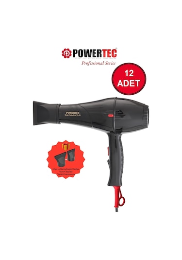 Powertec TR-701 Profesyonel Fön Makinesi 2500 W 12'li