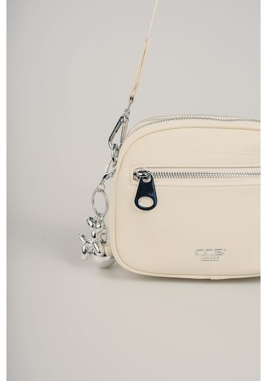 Ççs Kadın 17860 Omuz Ve Kol Çantası Kirli Beyaz