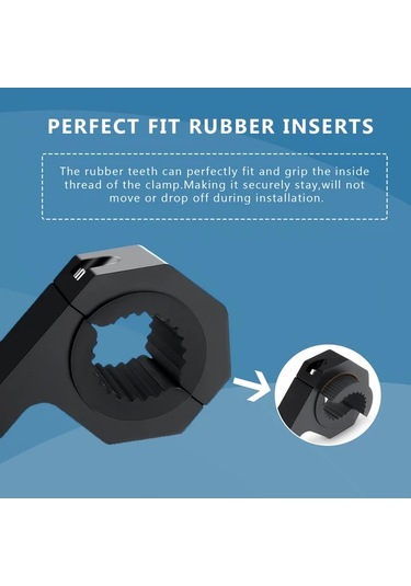 Xuweiwei Aluminum 2 Kelepçe Led Işık Barı Montaj Braketi Kiti Atv Yatay Bar Tüp 1 1.5 1.75 2 Çap