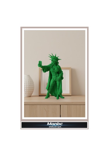 Monbc Modern Özgürlük Heykeli Figürü 3d Tasarım Dekoratif Biblo, Hediyelik Ve Ev Ofis İçin Şık Aksesuar