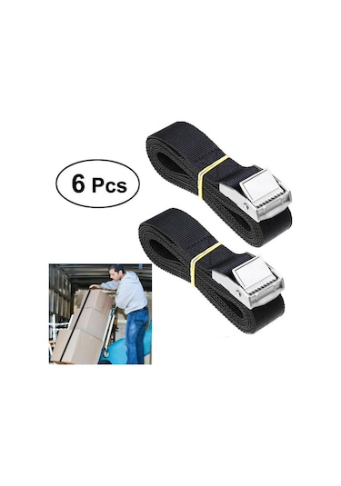 Homyl 6x Kravat Aşağı Kayış Güçlü Cırcırlı 25mmx2m