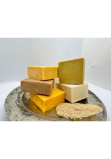 Atlas.Co By Adalinda Ardıç Katranı + Bıttım + Defne + Kükürt + Zeytinyağı Yöresel Sabun Seti 4 x 120 G