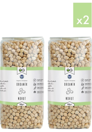 2 Li Organik Nohut 800 Gr
